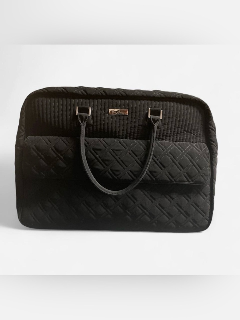 Vera Bradley Black Quilted Travel Duffle